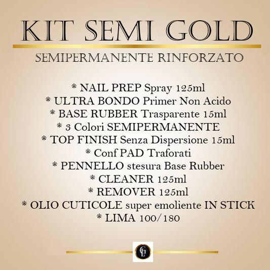 KIT SEMI GOLD - semipermanente RINFORZATO